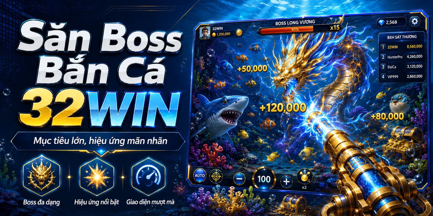 Bắn Cá 32Win - Khám Phá Sảnh Game, Cách Chơi Chi Tiết - LUCKYKIVO88.FIT